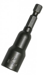 Бита 12*65 мм шестигранная магнитная хвостик НЕХ 1/4", в блистере ПРАКТИКА