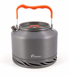 Чайник походный с радиатором СЛЕДОПЫТ - FORZA 1,5 л анодированный алюминий