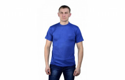 Футболка васильковая