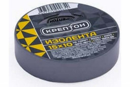 Изолента 15мм/10мм серо-стальная КРЕПТОН