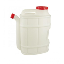 Канистра 20 л. пластмассовая со сливом "Бочонок"