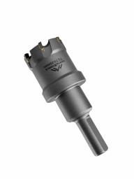 Коронка по металлу твердосплавная с центрирующим сверлом VERTEXTOOLS 25мм