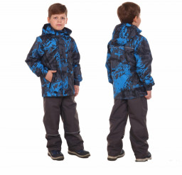 Костюм зимний детский Морозко синий Горизонт