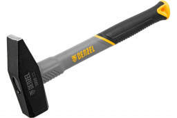 Молоток слесарный 1000 г кованый фибергласовая  рукоятка c TPR покрытием  Denzel