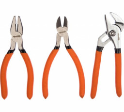 Набор губцевого инструмента из 3-х предметов №2 (плоскогубцы, бокорезы, клещи перестав) Sparta