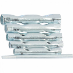 Набор ключей-трубок торцевых, 8*17 мм, вороток, оцинк, 6 шт SPARTA