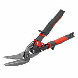 Ножницы по металлу "Piranha", 270 мм, прямой и левый проходной рез, сталь СrMo, двухкомпонентные рукоятки Gross