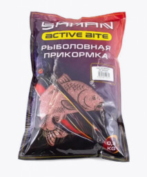 Прикормка Yaman Active Bite Карп (клубника), цв. красный, 900 г