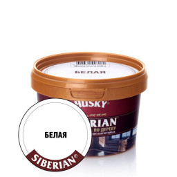 Шпатлевка по дереву Хаски белая -20 градусов 0,4кг