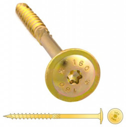 Шуруп 8*220 самонарезающий д/дерева, прессшайба