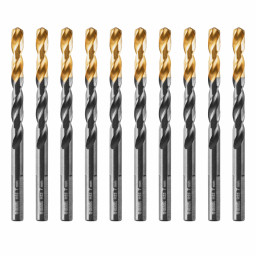 Сверло по металлу, 7 мм, HSS-Tin, Golden Tip, 10 шт. Denzel