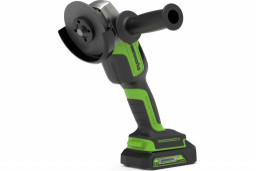 УШМ аккумуляторная бесщеточная GREENWORKS GD24AG ( АКБ 2Ач и ЗУ)