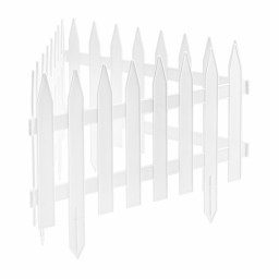 Забор декоративный 36х300 см белый PALISAD